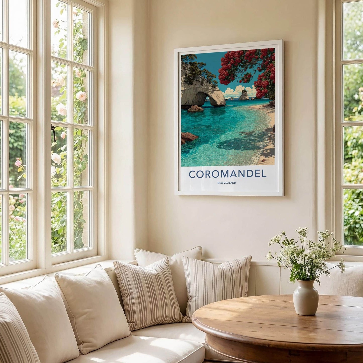 Coromandel Poster - New Zealand Fine Art - Oceanic archway blooms Gift