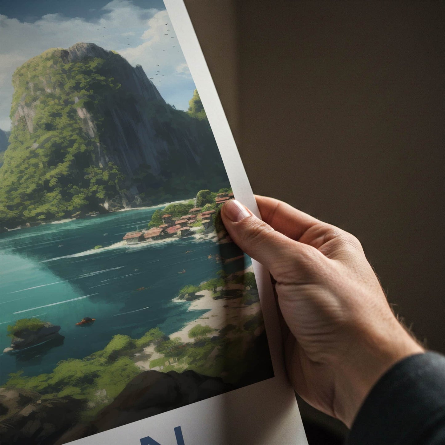 Coron Poster - Philippines Travel Art - Tropical Island Bay Home Decor
