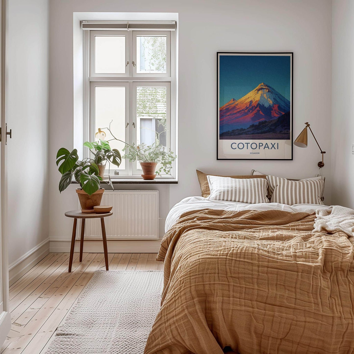 Cotopaxi Poster - Ecuador Travel Art - Summit Golden Light Home Decor