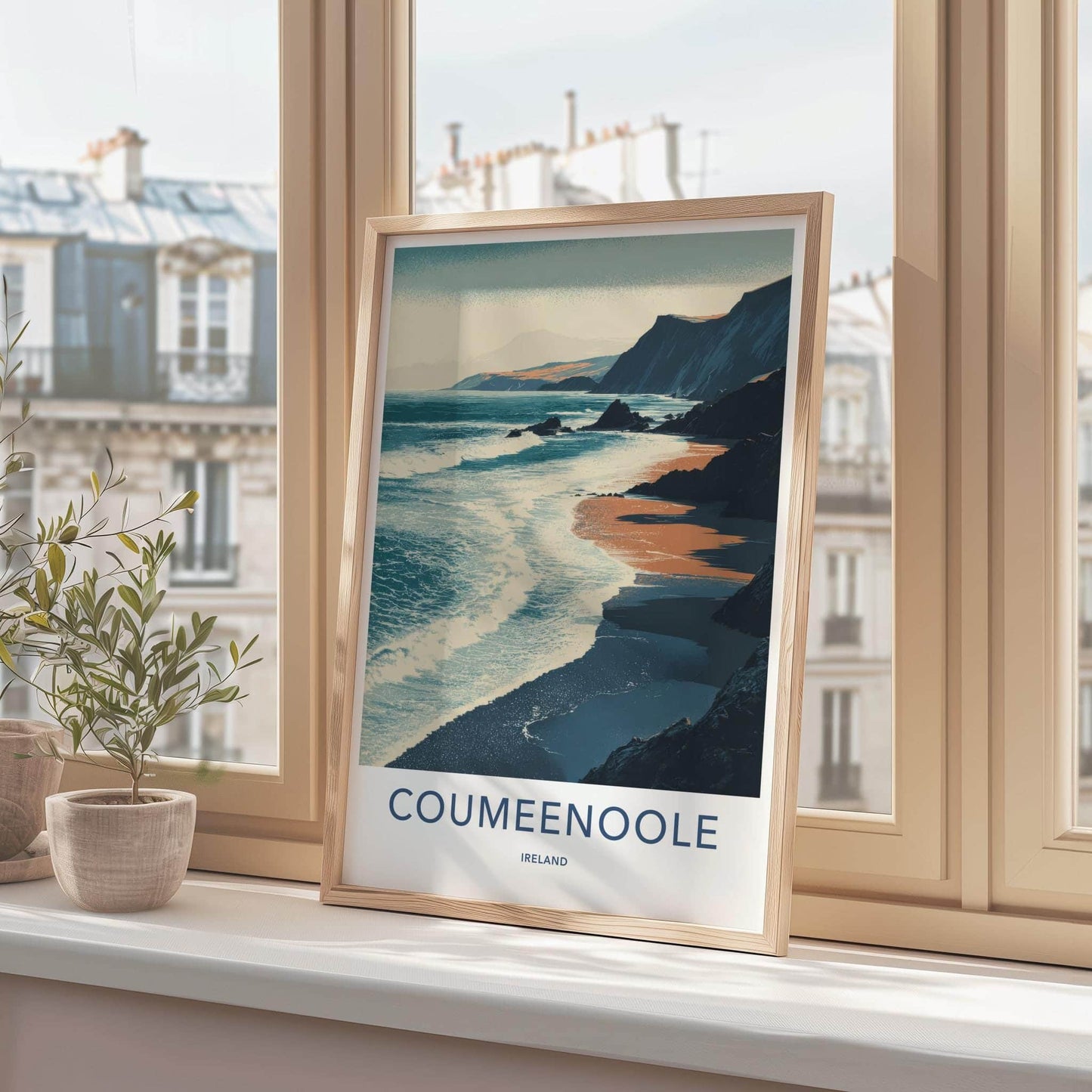 Coumeenole Poster - Ireland Wall Art - Wild Atlantic Shoreline Home Decor