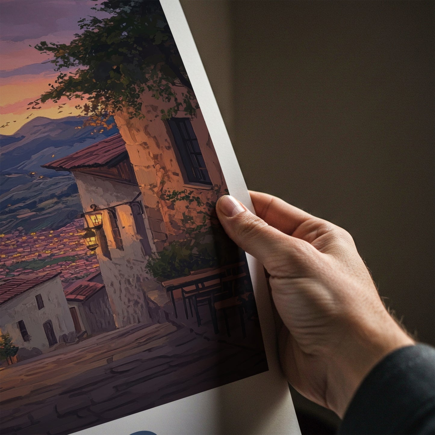 Cusco Poster - Peru Travel Art - Evening Alley Glow Home Decor