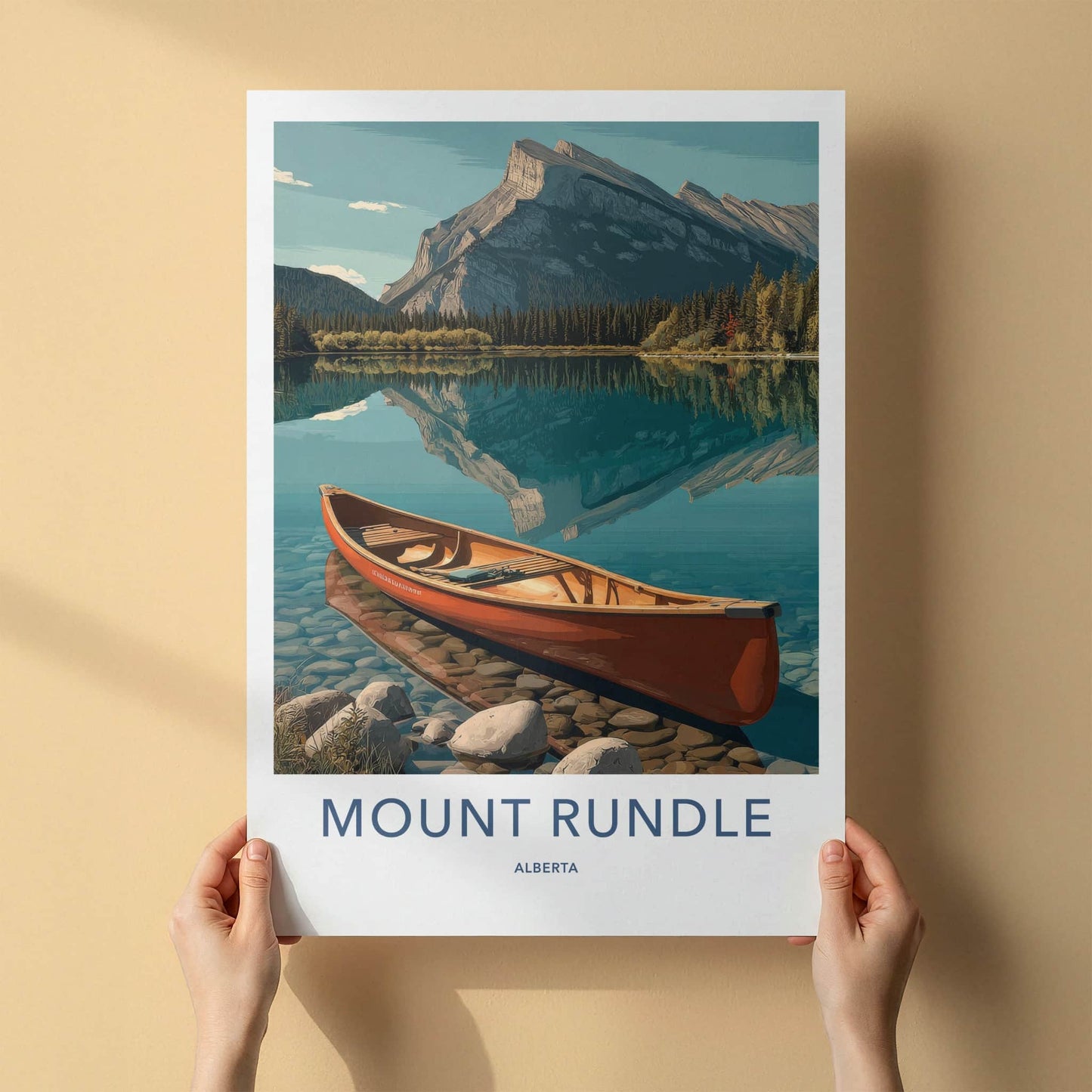 Mount Rundle Poster - Alberta Travel Art