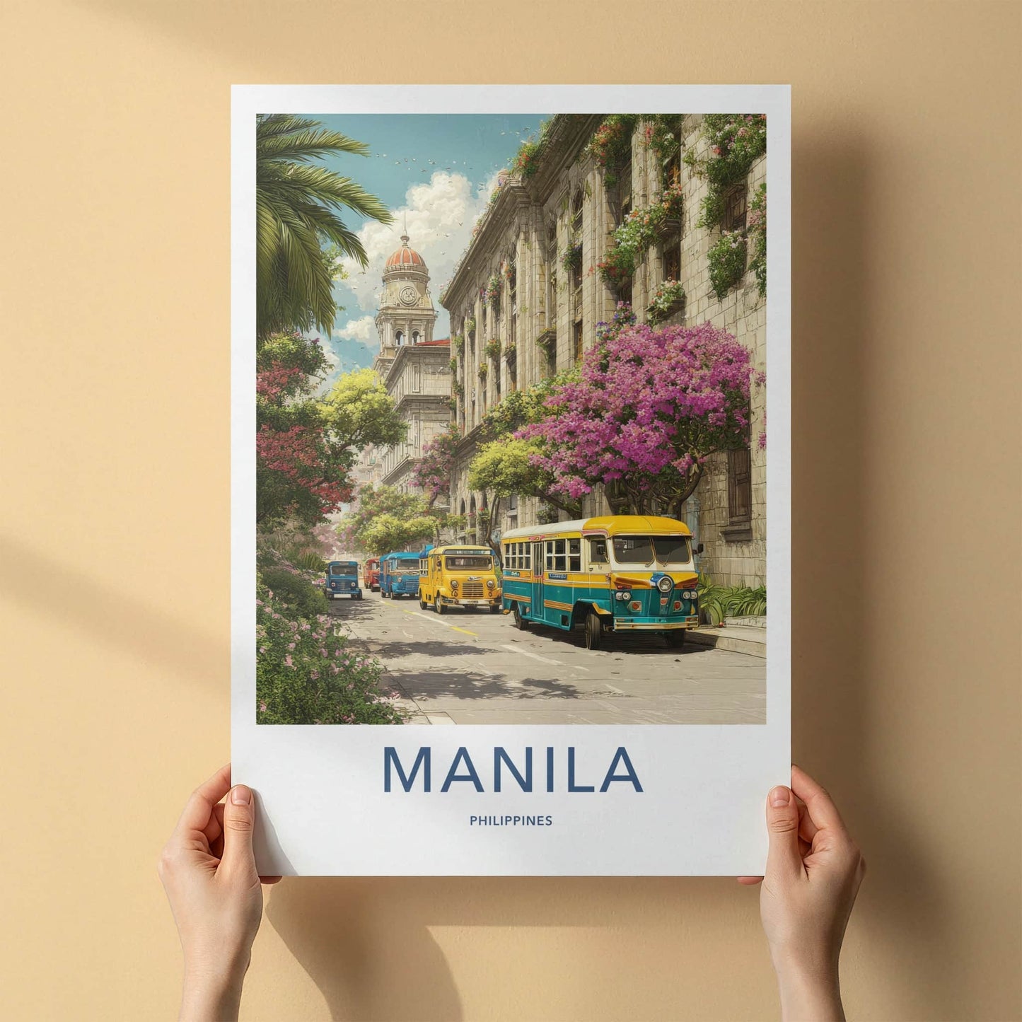 Manila Poster - Philippines Travel Art