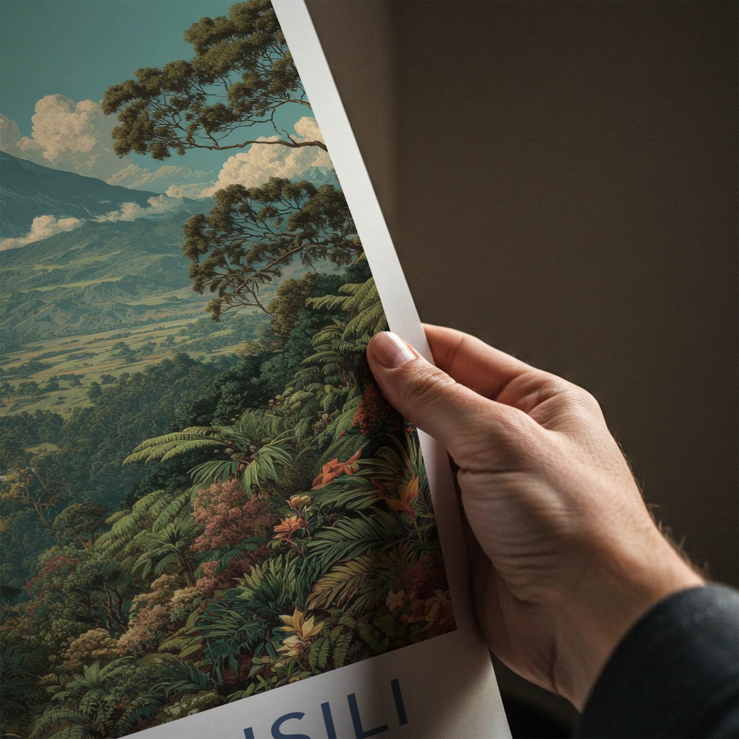 Mount Silisili Poster - Samoa Snow Capped Volcano