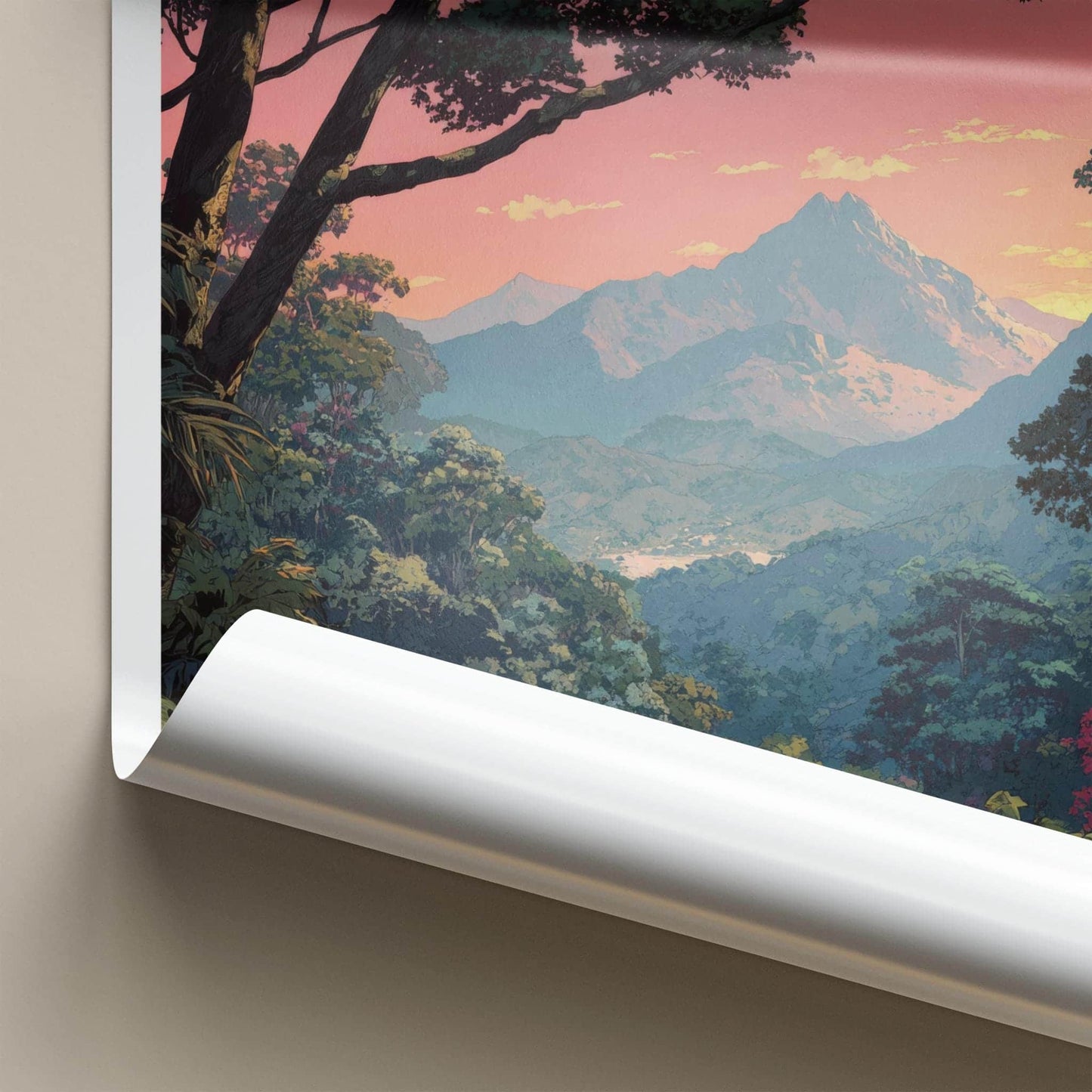 Daintree Poster - Australia Scenic Art - Jungle Sunset Peak Home Decor