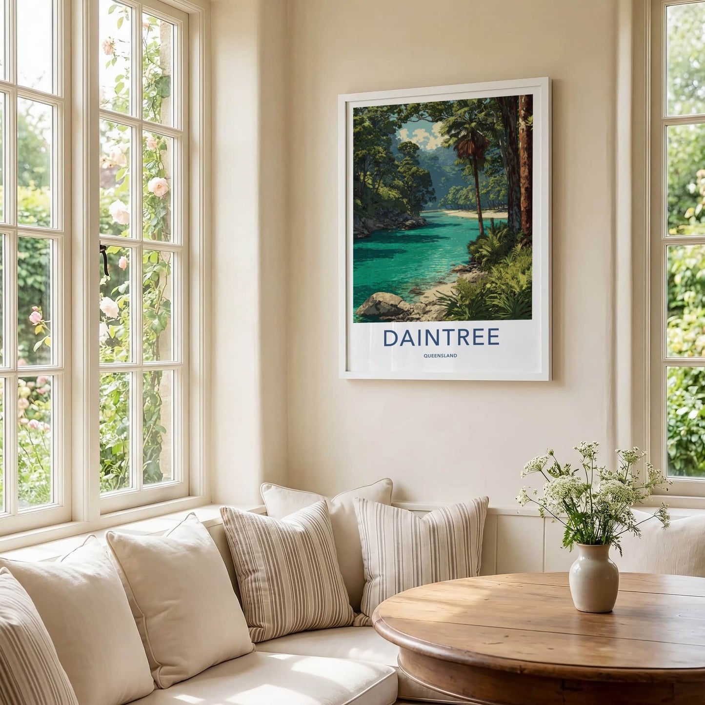 Daintree Poster - Australia Serene Riverbed Travel Art Home Decor