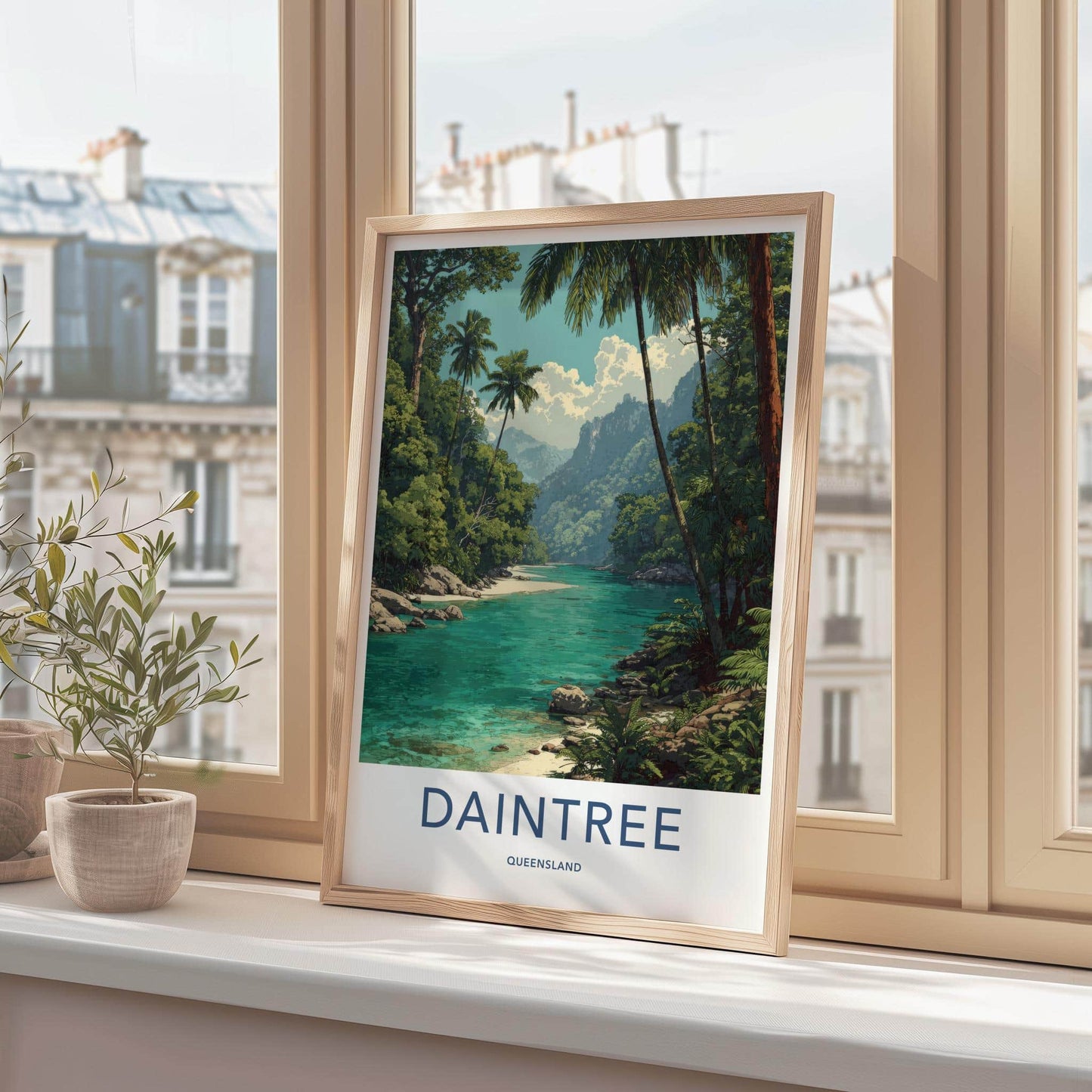 Daintree Poster - Australia Travel Art - Lush River Banks Home Decor