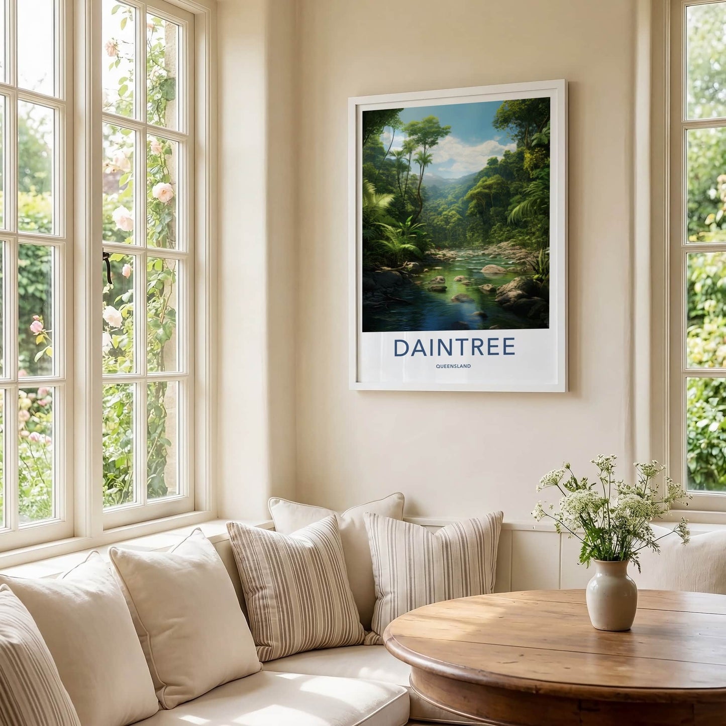 Daintree Poster - Australia Travel Art - Lush River Rainforest Home Decor