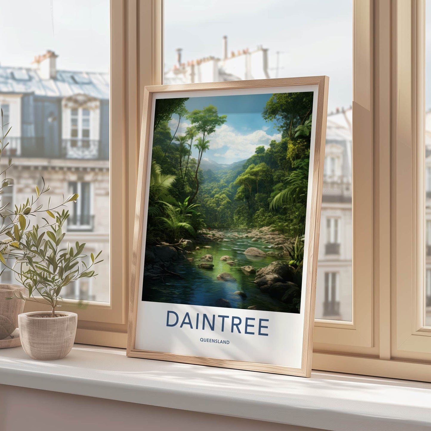 Daintree Poster - Australia Travel Art - Lush River Rainforest Home Decor