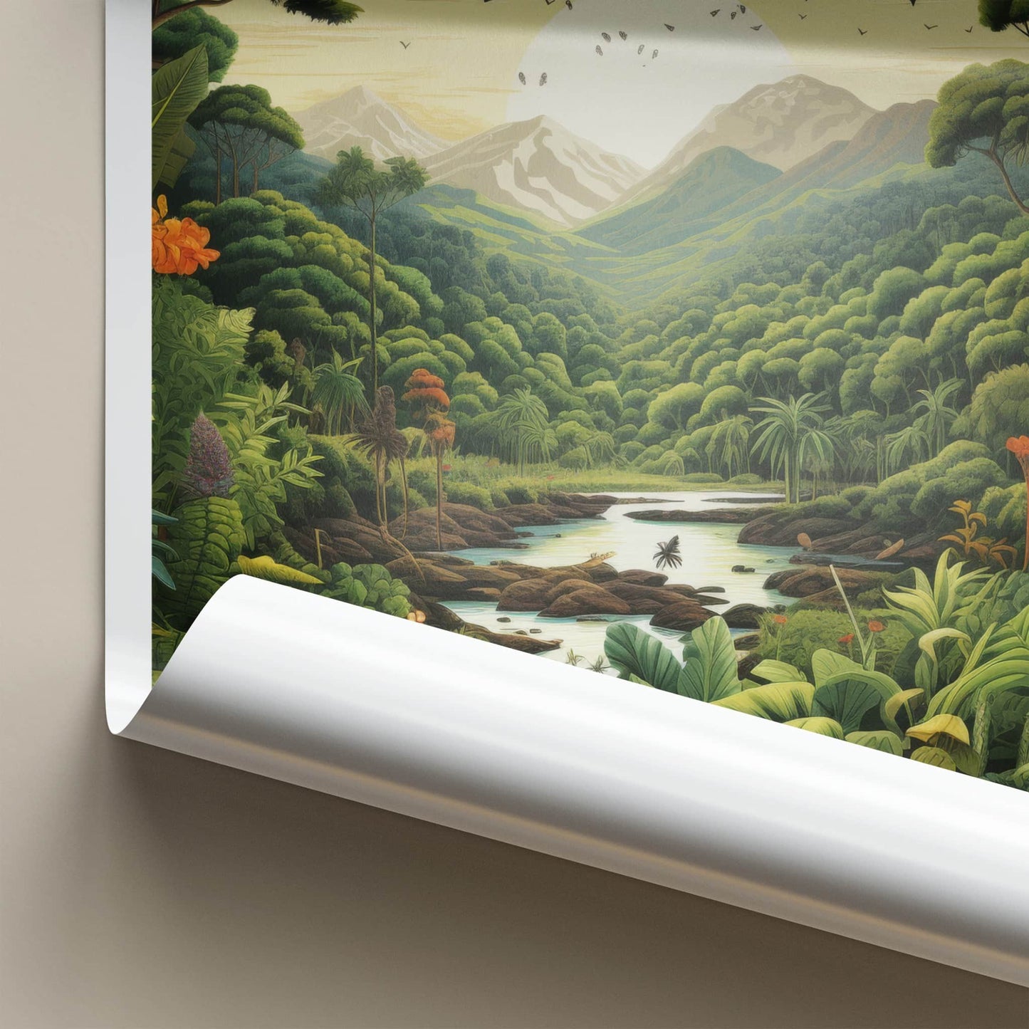 Daintree Poster - Australia Travel Art - Lush River Valley Home Decor
