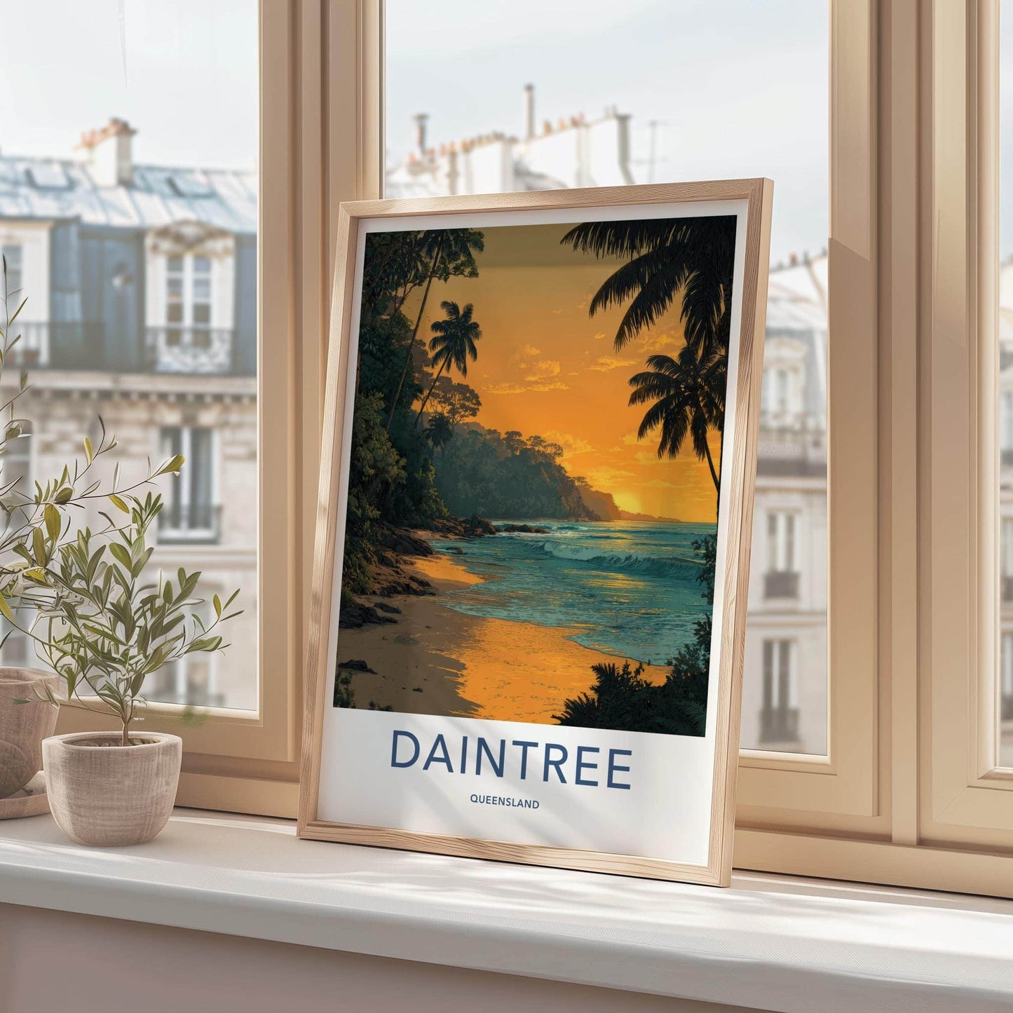 Daintree Poster - Australia Wall Art - Golden Beach Sunset Home Decor