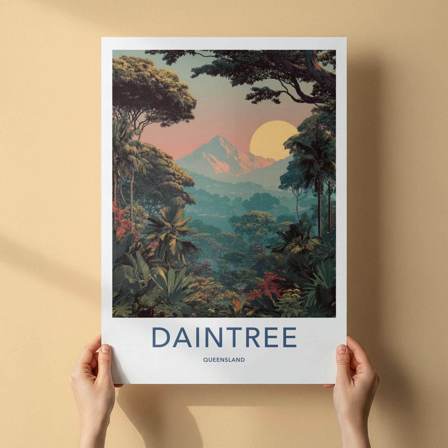 Daintree Poster - Queensland Travel Art - Lush Forest Sunset Home Decor