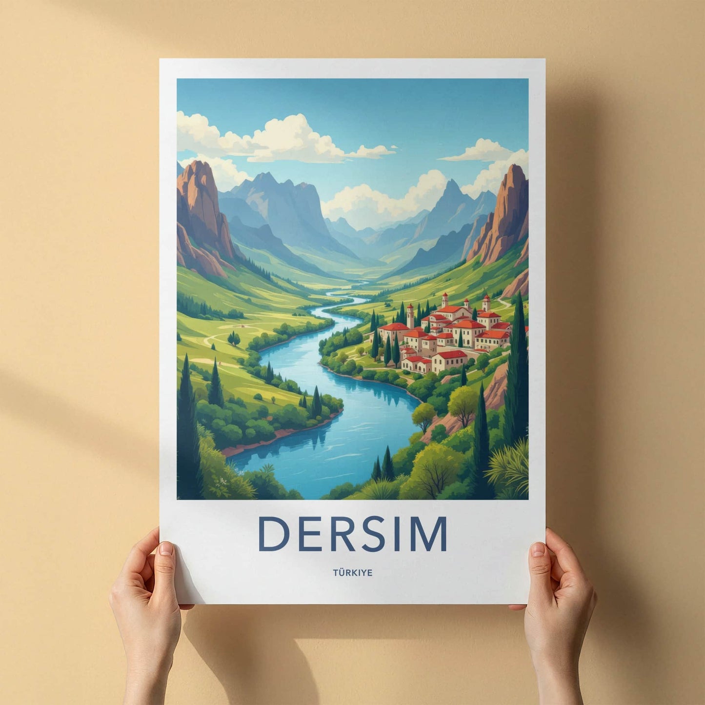 Dersim Poster - Turkey Travel Art - Valley River Village Home Decor