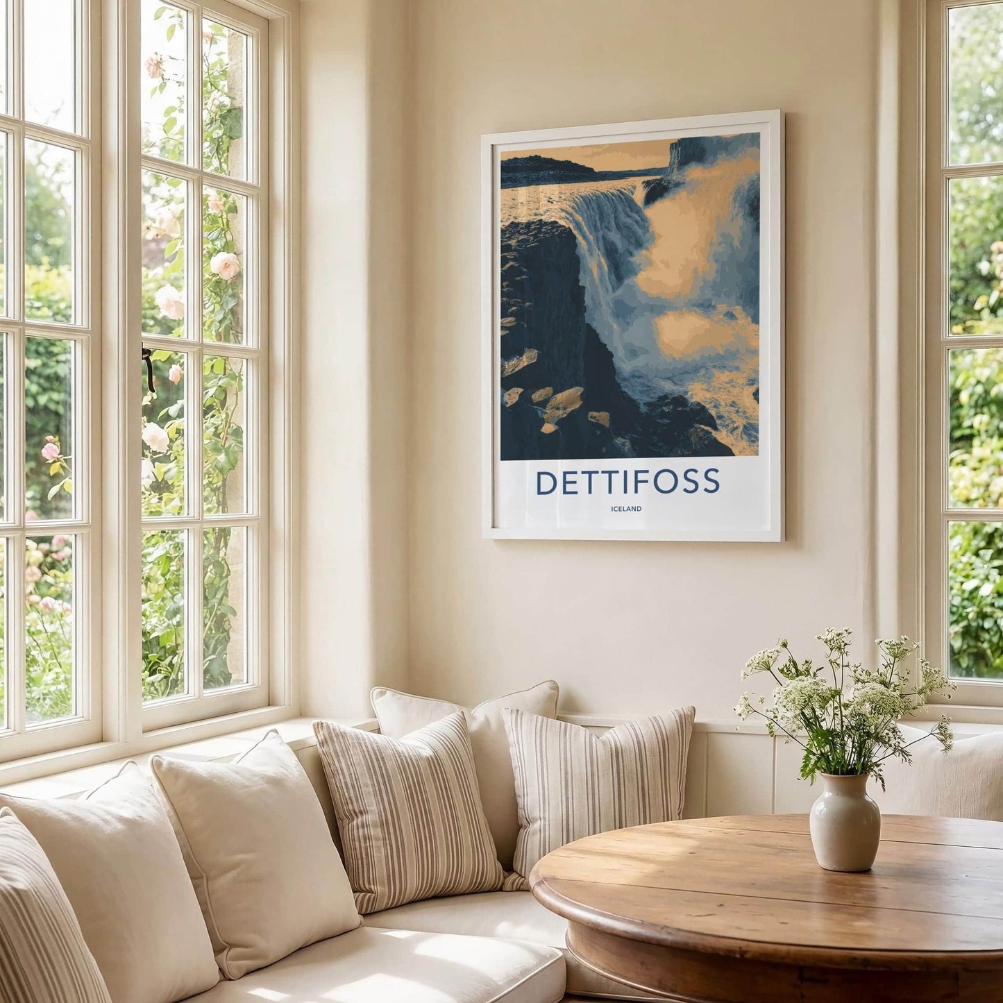 Dettifoss Poster - Iceland Travel Art - Mighty glacial cascade Wall Decor