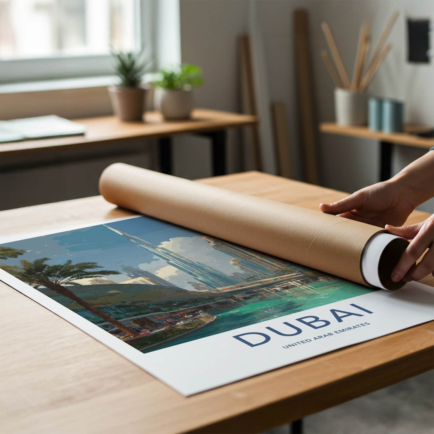 Dubai Poster - United Arab Emirates Tall Cityscape Gallery Art