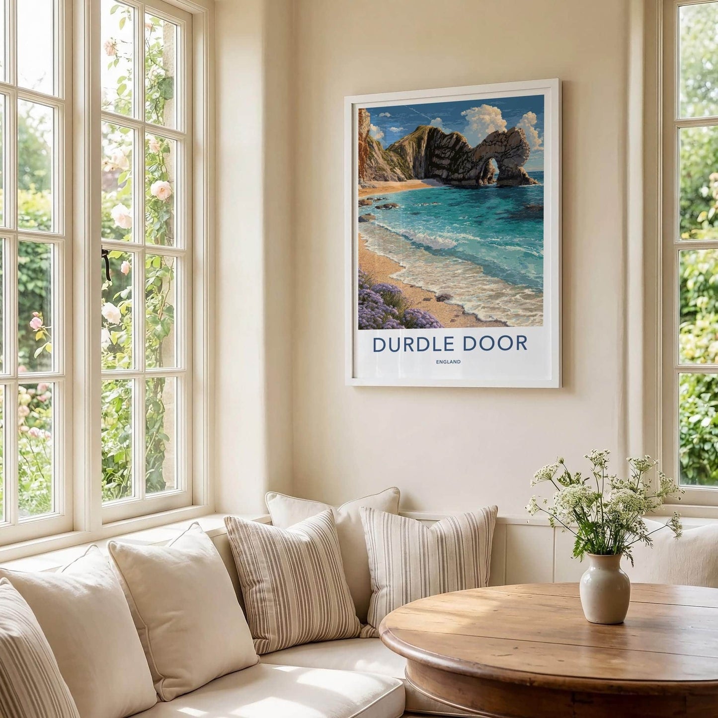 Durdle Door Poster - England Travel Art - Natural Rock Arch Home Decor