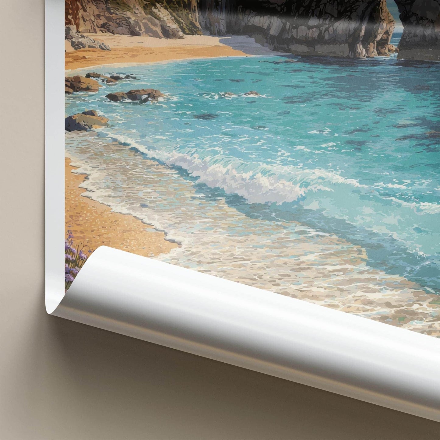 Durdle Door Poster - England Travel Art - Natural Rock Arch Home Decor