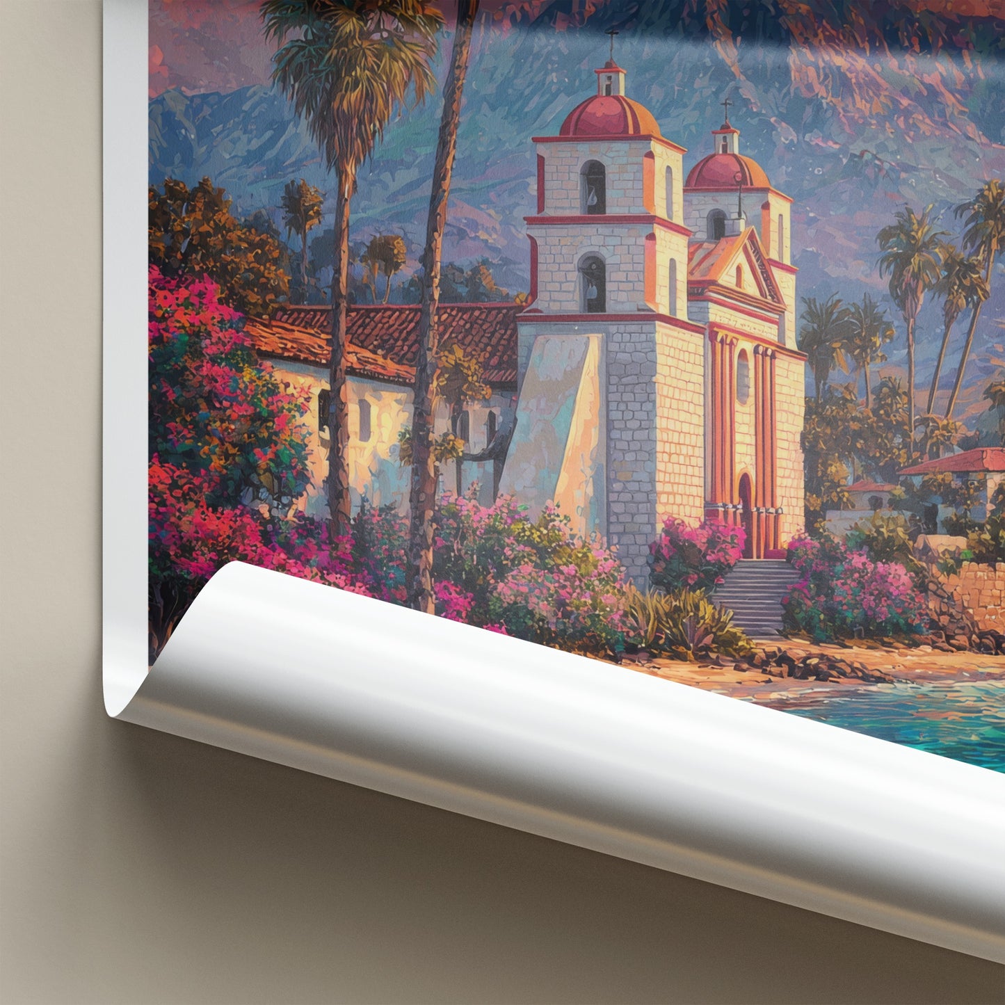 Santa Barbara Poster - California Travel Art