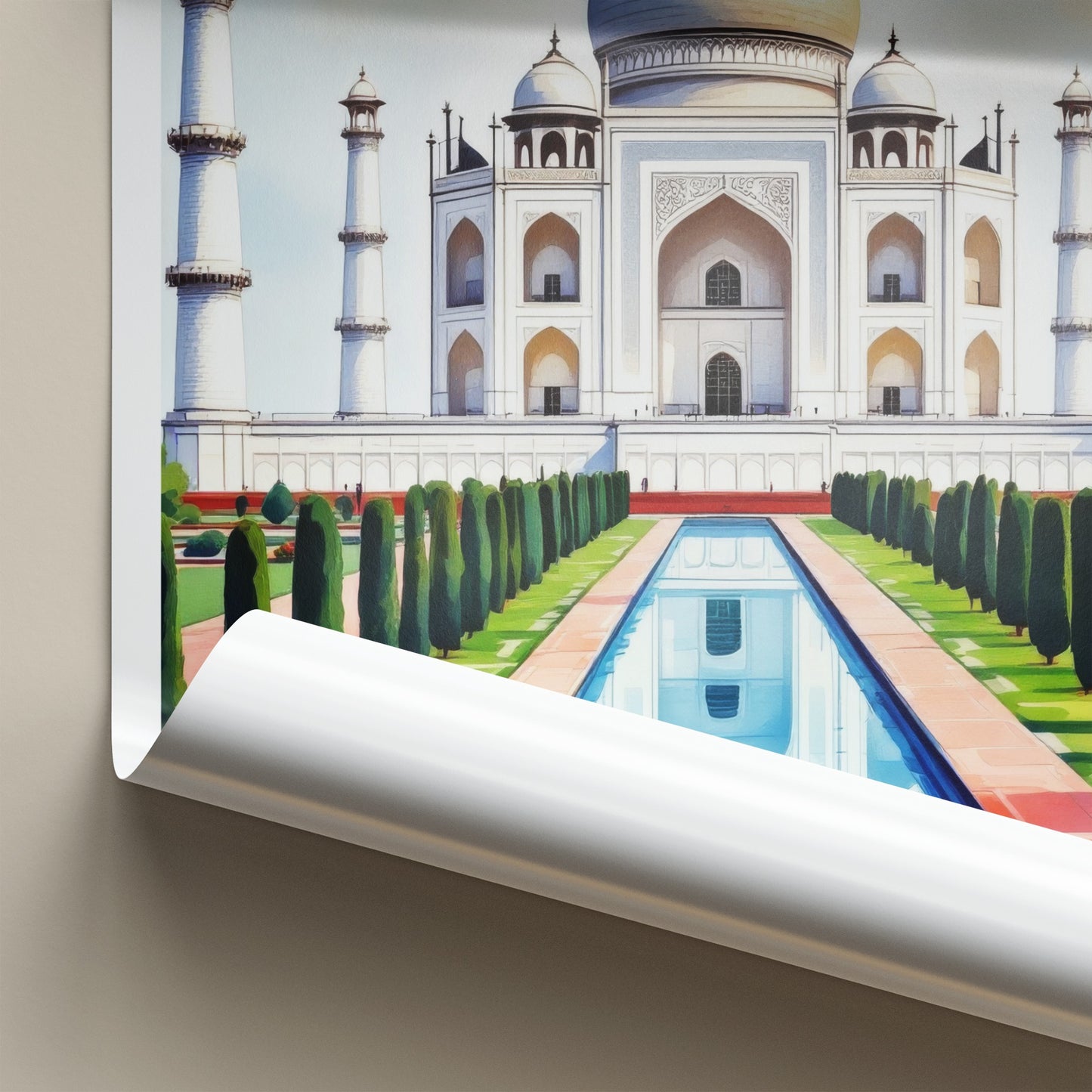 Taj Mahal Poster - India Art