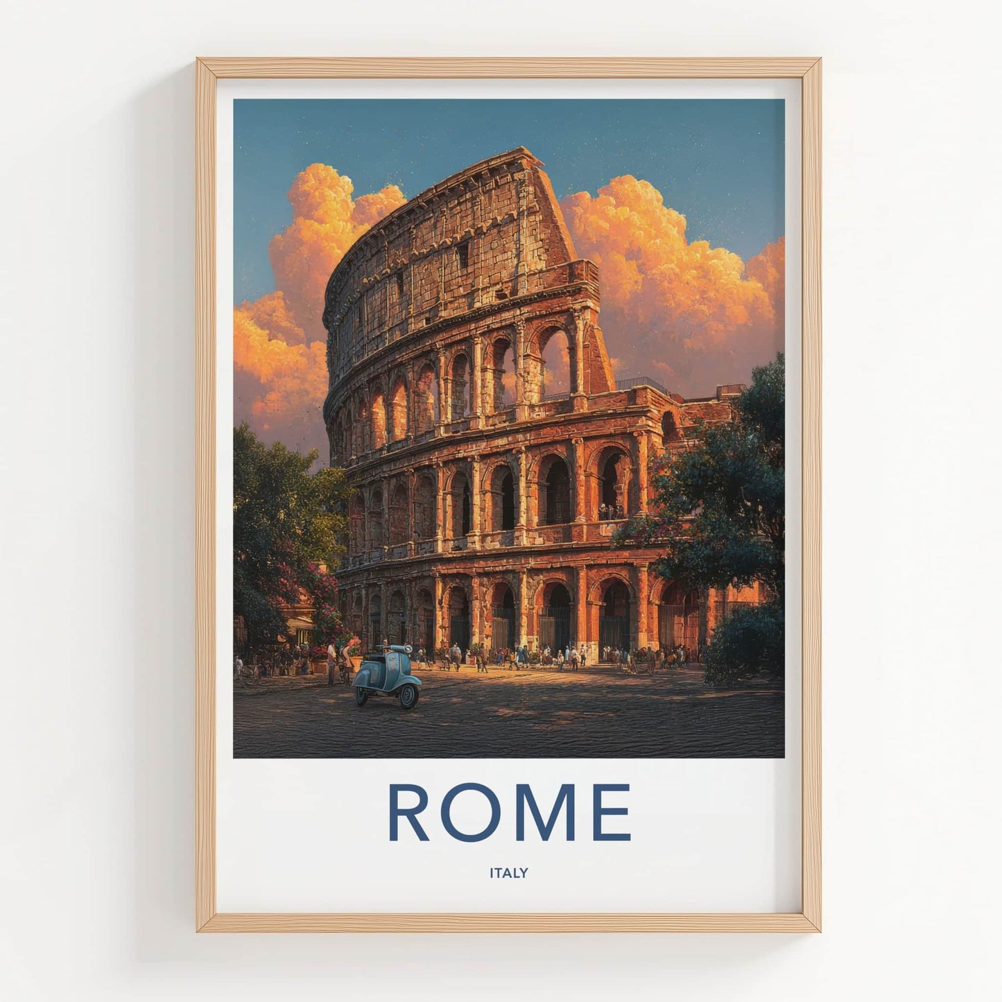 Rome Poster - Italy Travel Art