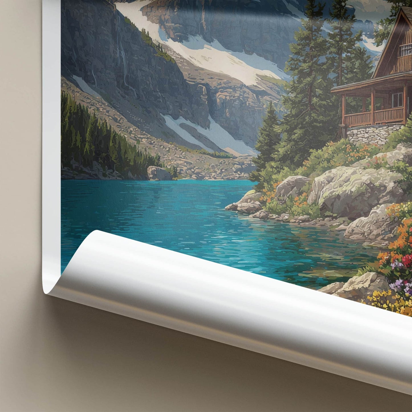 Assiniboine Poster - British Columbia Travel Print