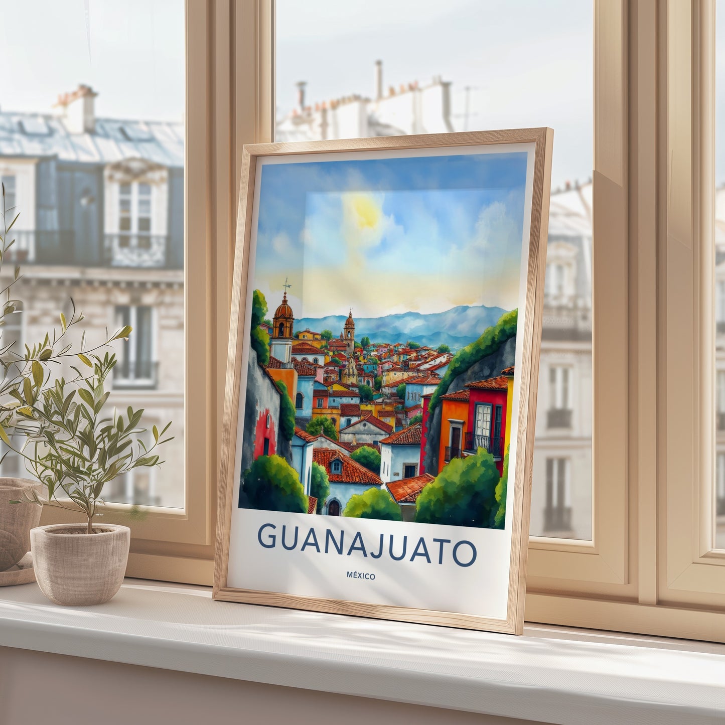 Guanajuato Poster - Mexico Travel Art