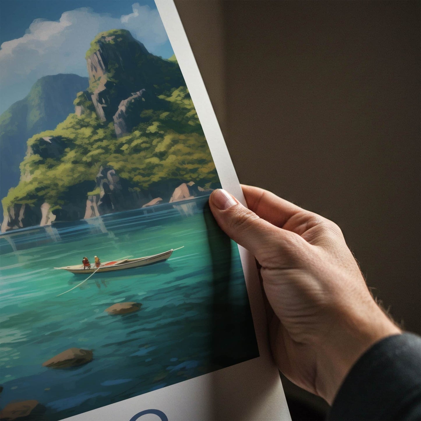 El Nido Poster - Philippines Travel Art - Tropical Beach Vista Home Decor