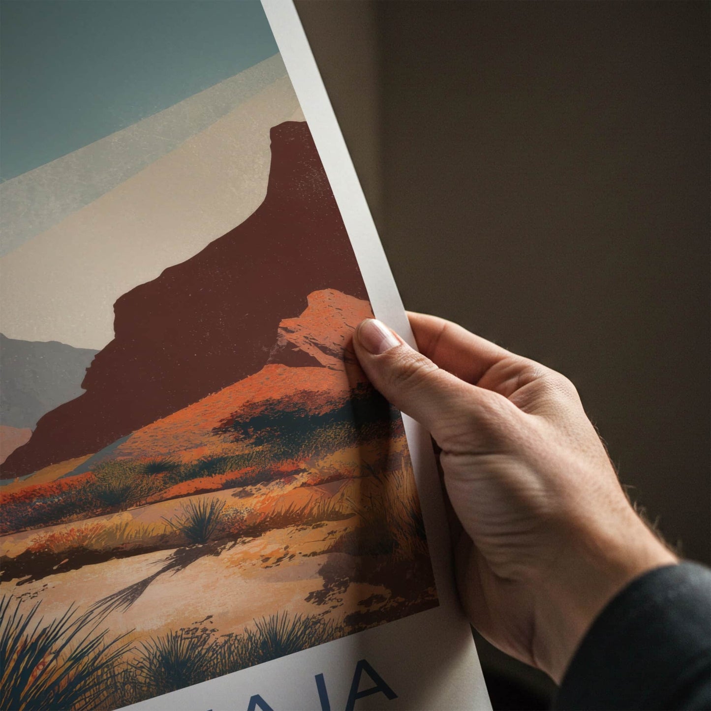 Ernst Tinaja Poster - Texas Travel Art - Desert Oasis Landscape Gallery Art