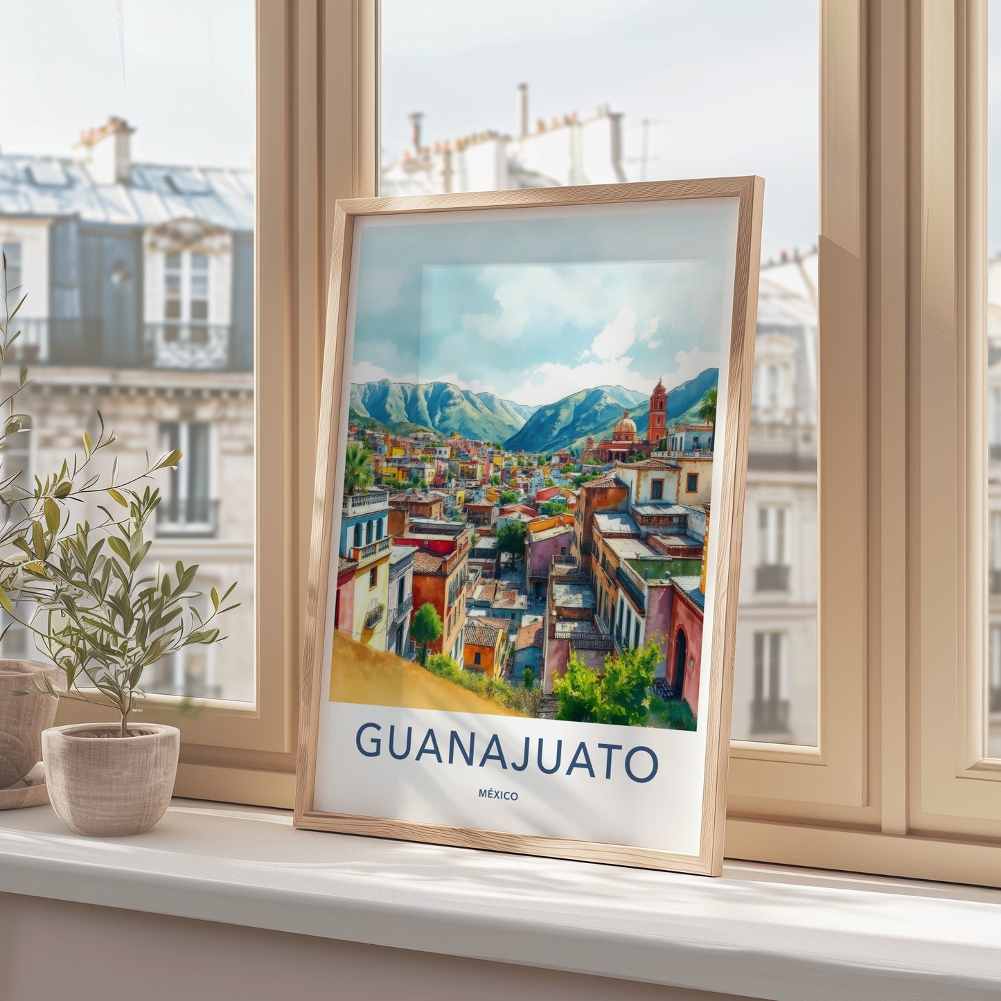Guanajuato Poster - Mexico Travel Art