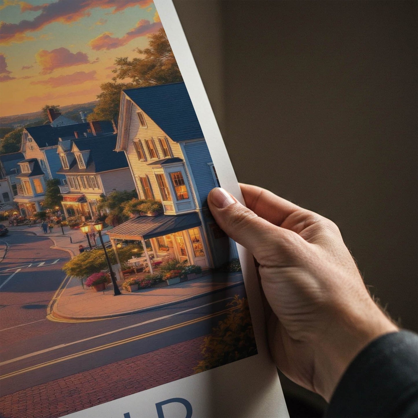 Fairfield Poster - Connecticut Wall Art - Coastal Town Sunset Home Decor