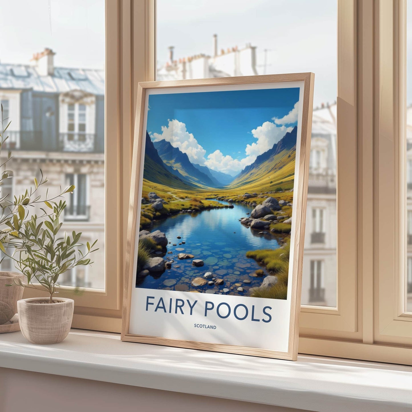 Fairy Pools Poster - Scotland Wall Art - Crystal River Valley Home Decor