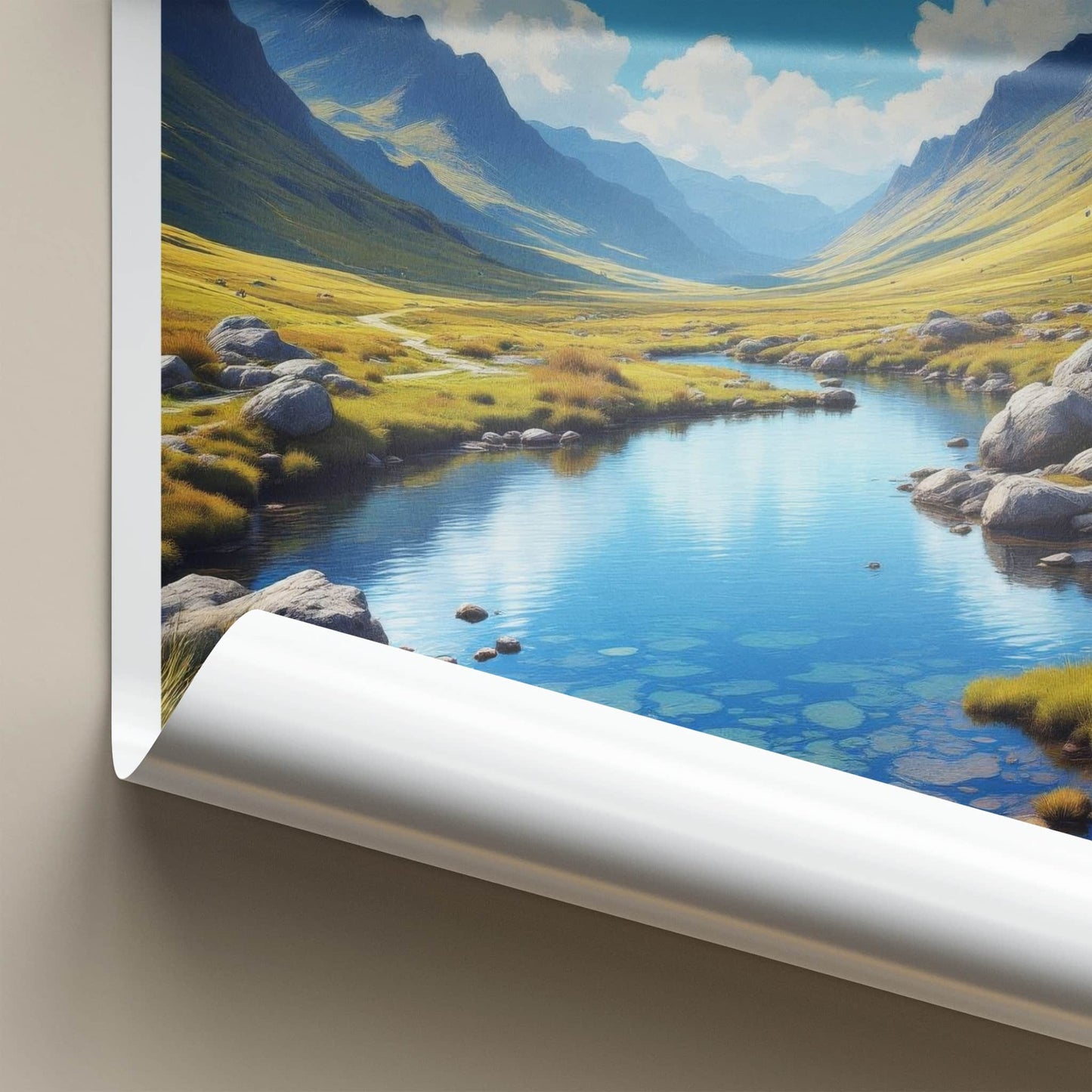 Fairy Pools Poster - Scotland Wall Art - Crystal River Valley Home Decor