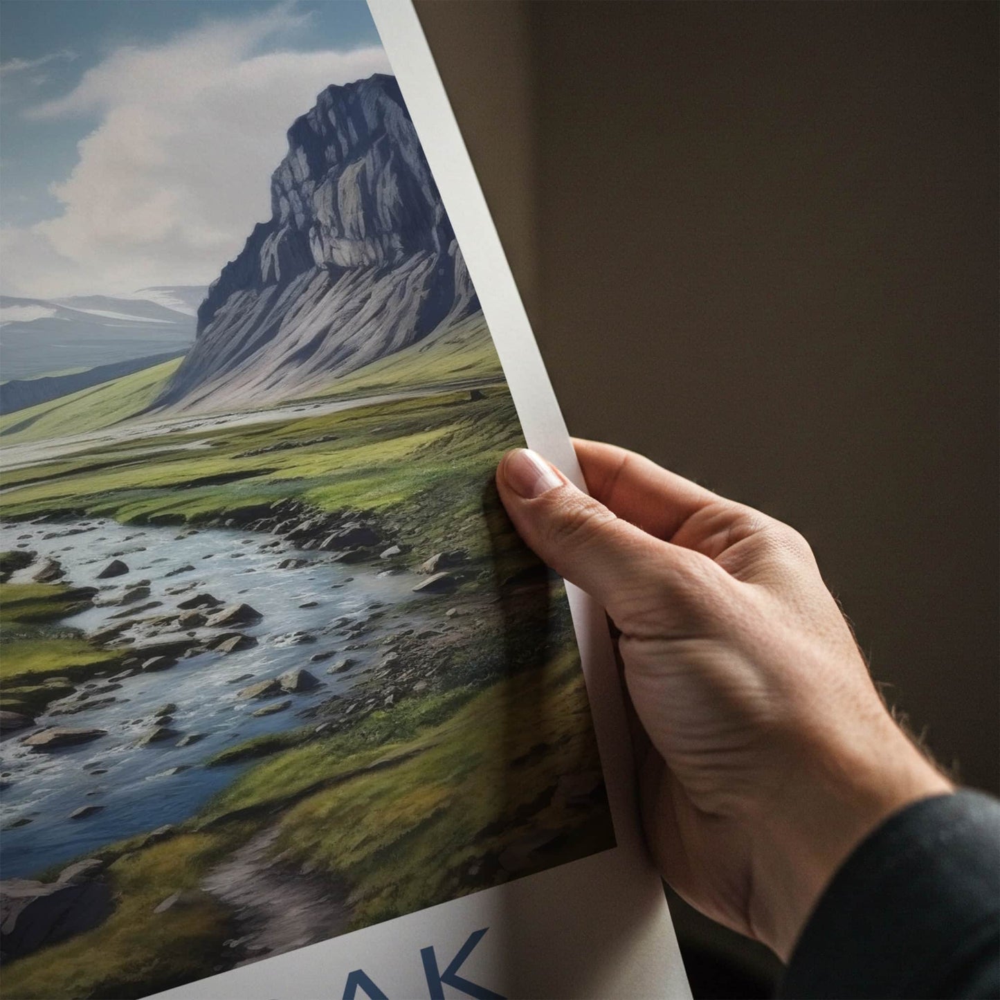 Fjallabak Poster - Iceland Travel Art - Winding River Rocks Wall Decor