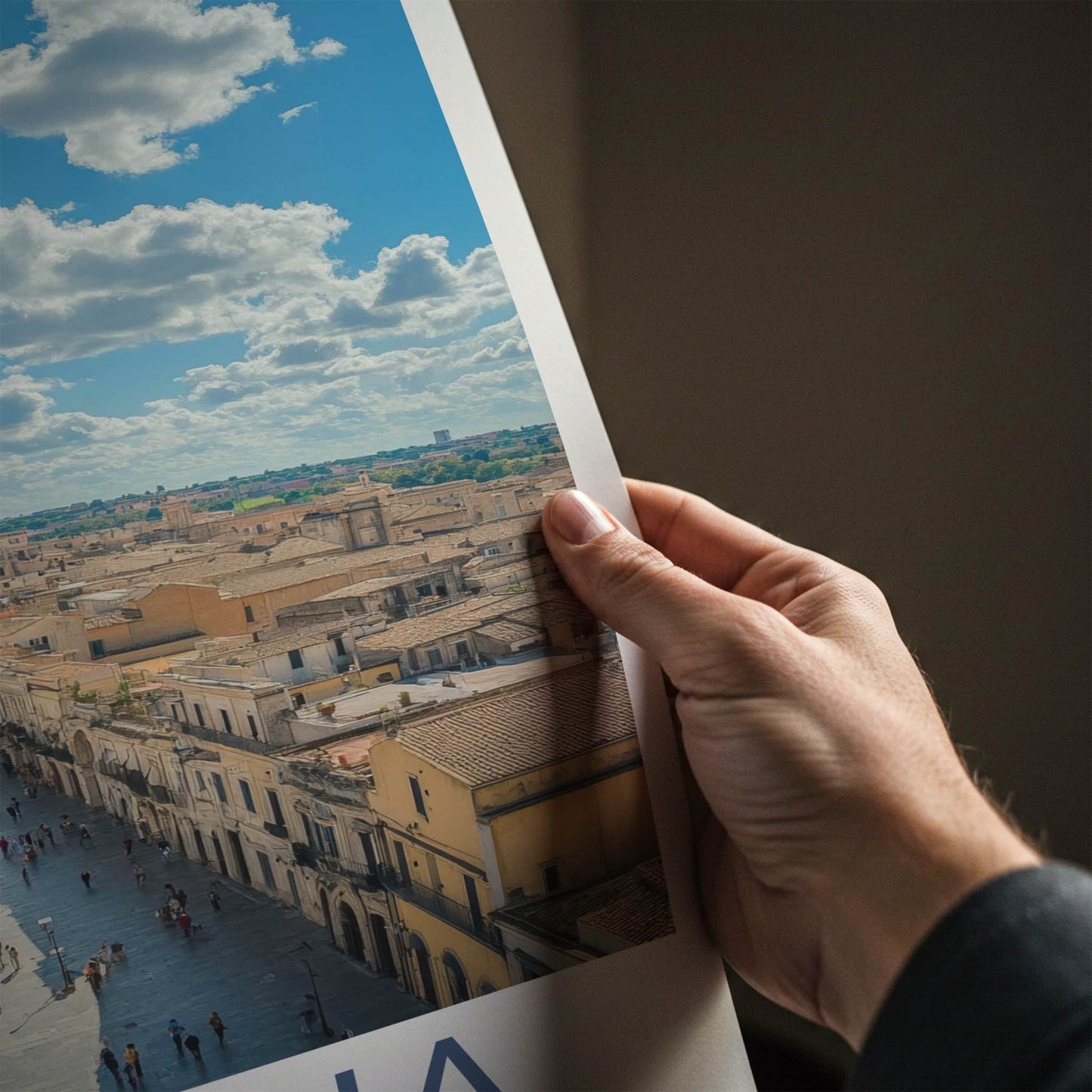 Foggia Poster - Italy Art Print - Piazza Cathedral Buildings Gallery Art