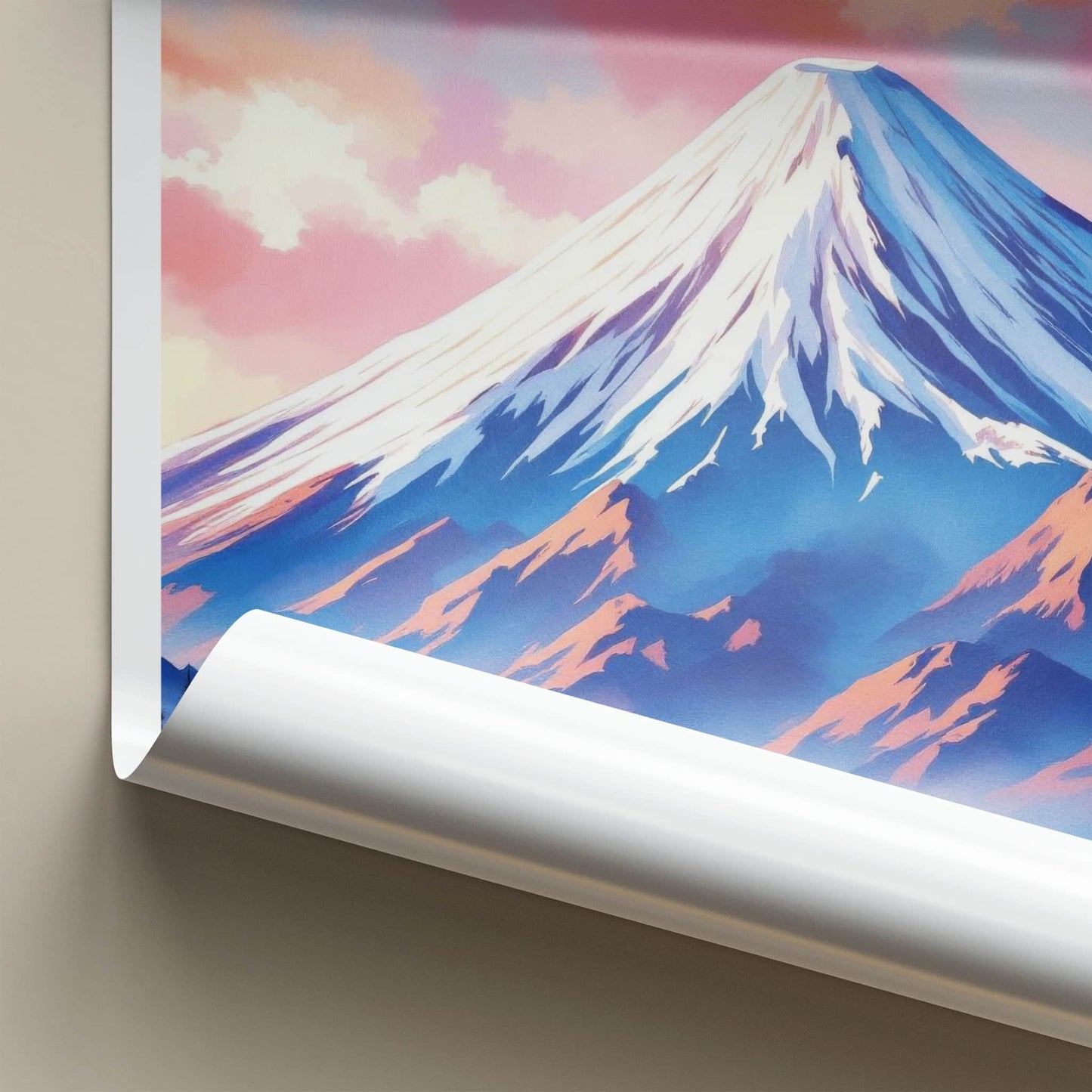 Fuji-san Poster - Japan Travel Art - Majestic Snowy Peaks Home Decor