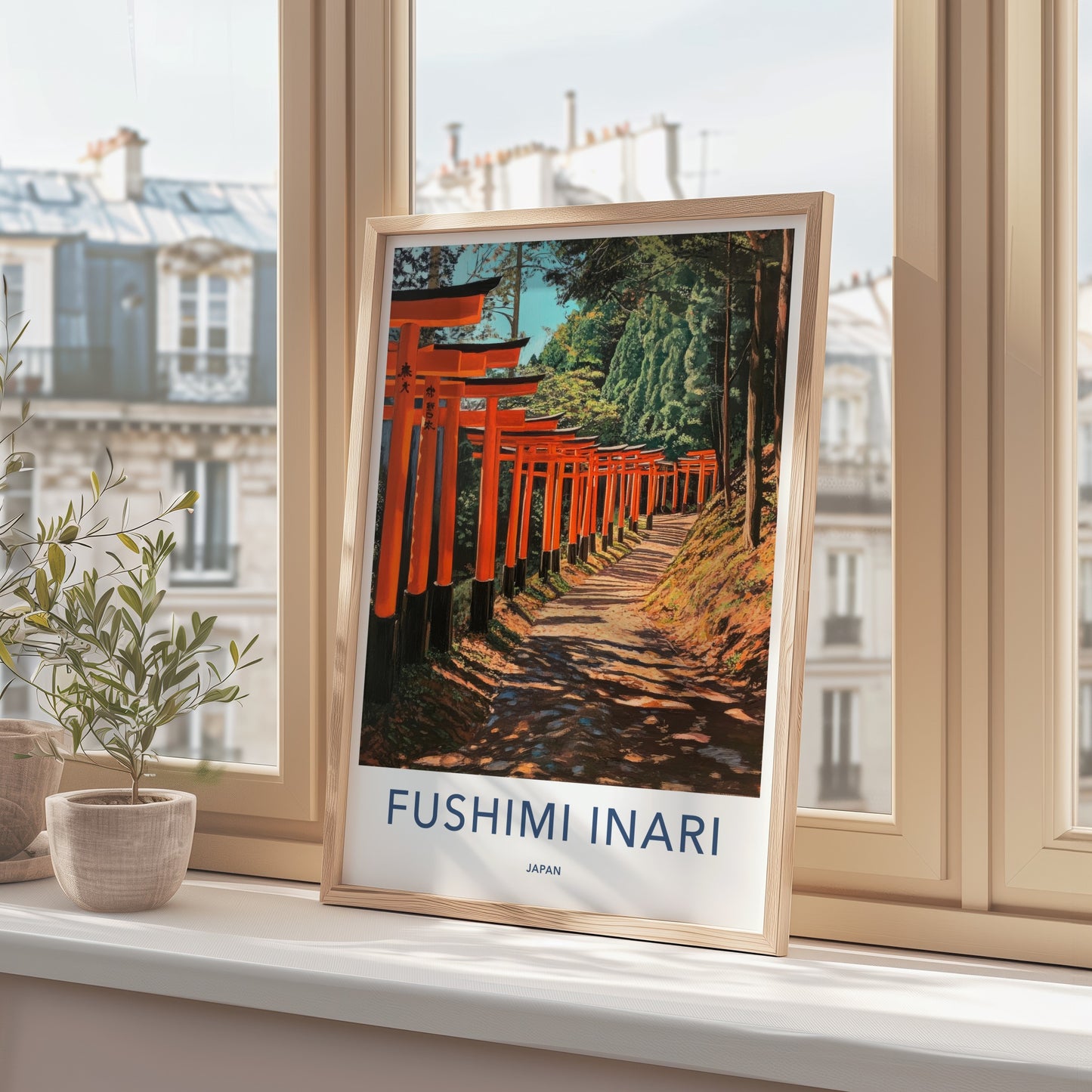 Fushimi Inari Poster - Japan Travel Art - Winding Torii Gates Wall Decor