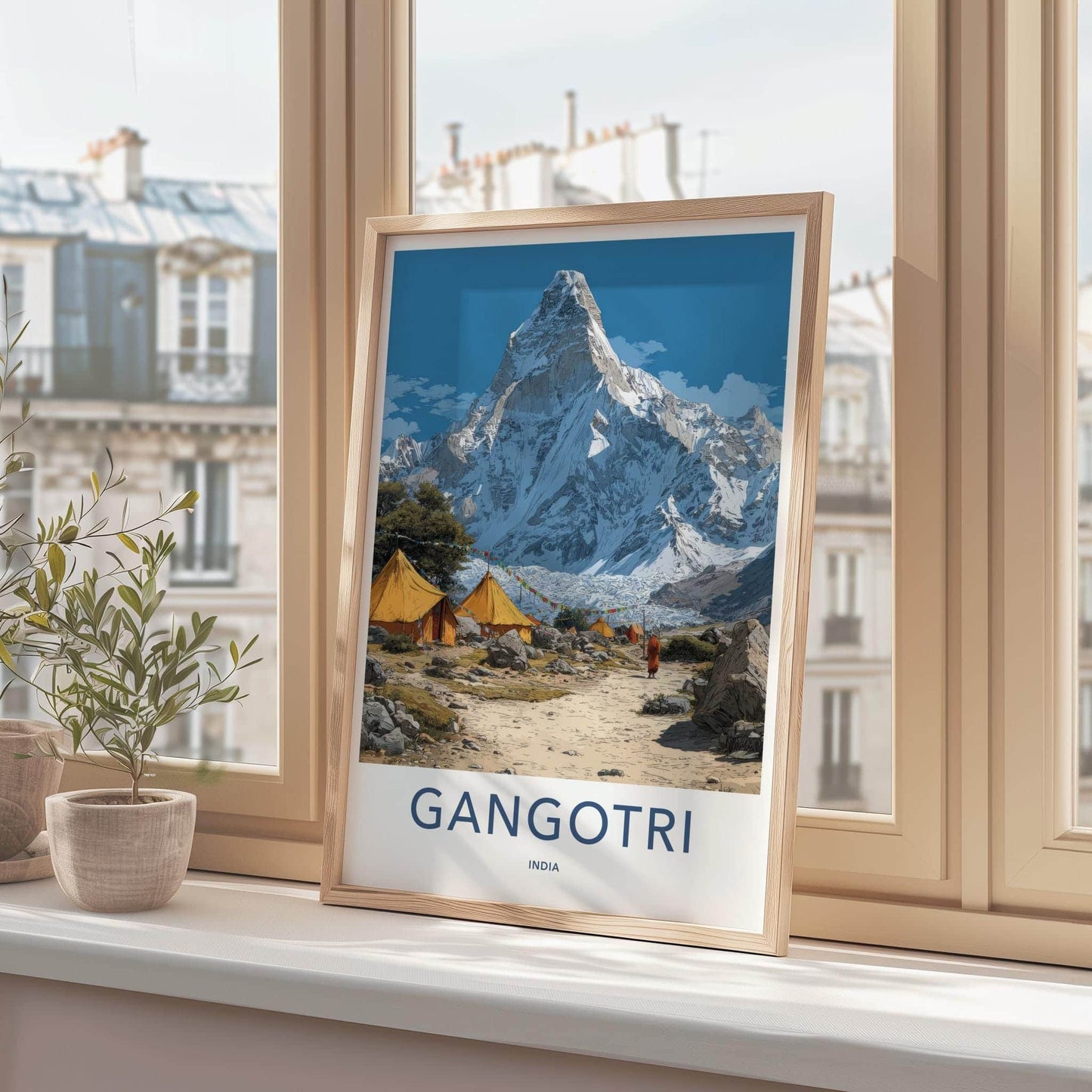 Gangotri Poster - India Wall Art - Uttarakhand Himalayan Base Camp Home Decor
