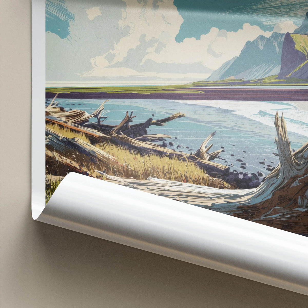 Gasir Poster - Iceland Travel Print
