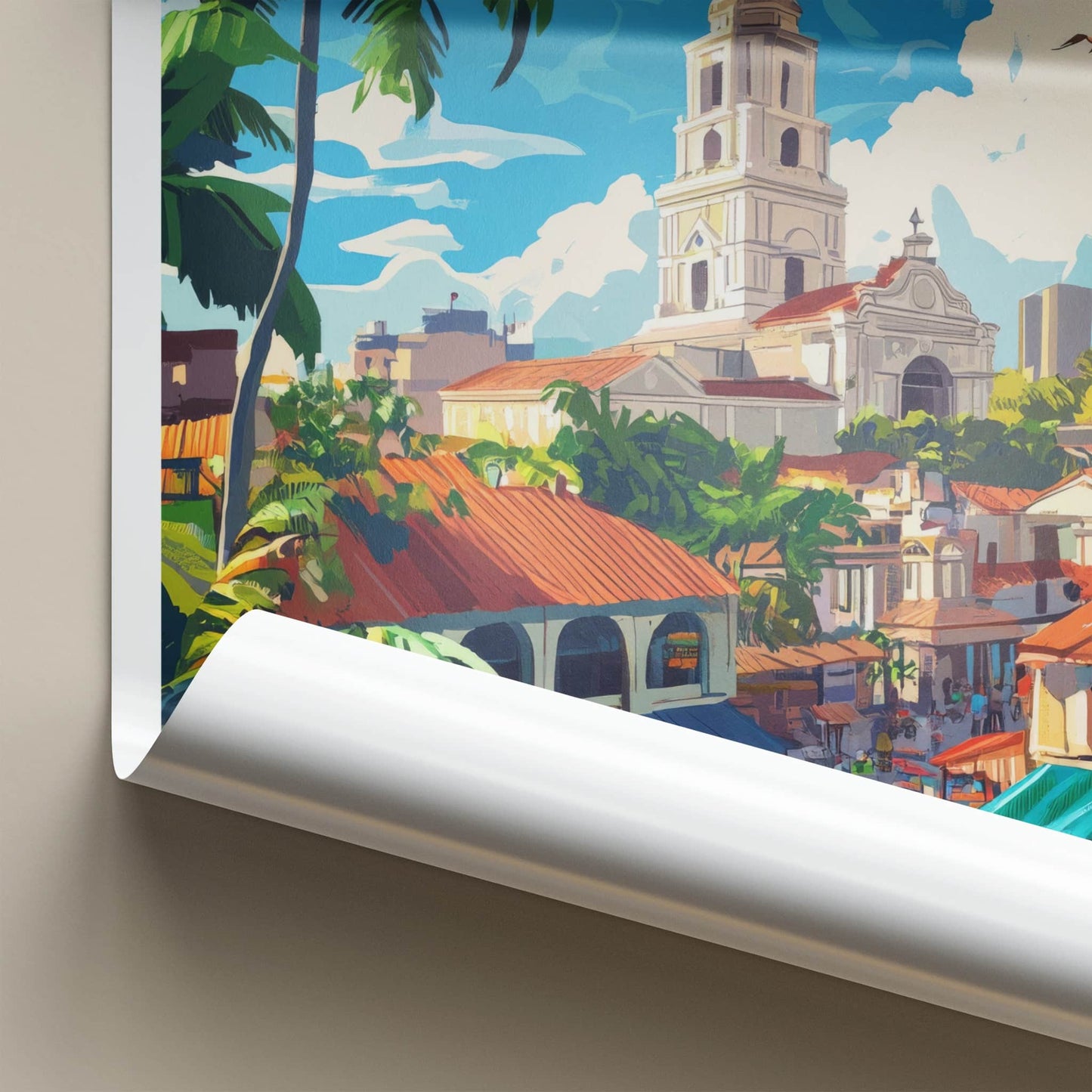 Ghana Poster - Ghana Travel Art - Tropical Coastal Scene Home Decor