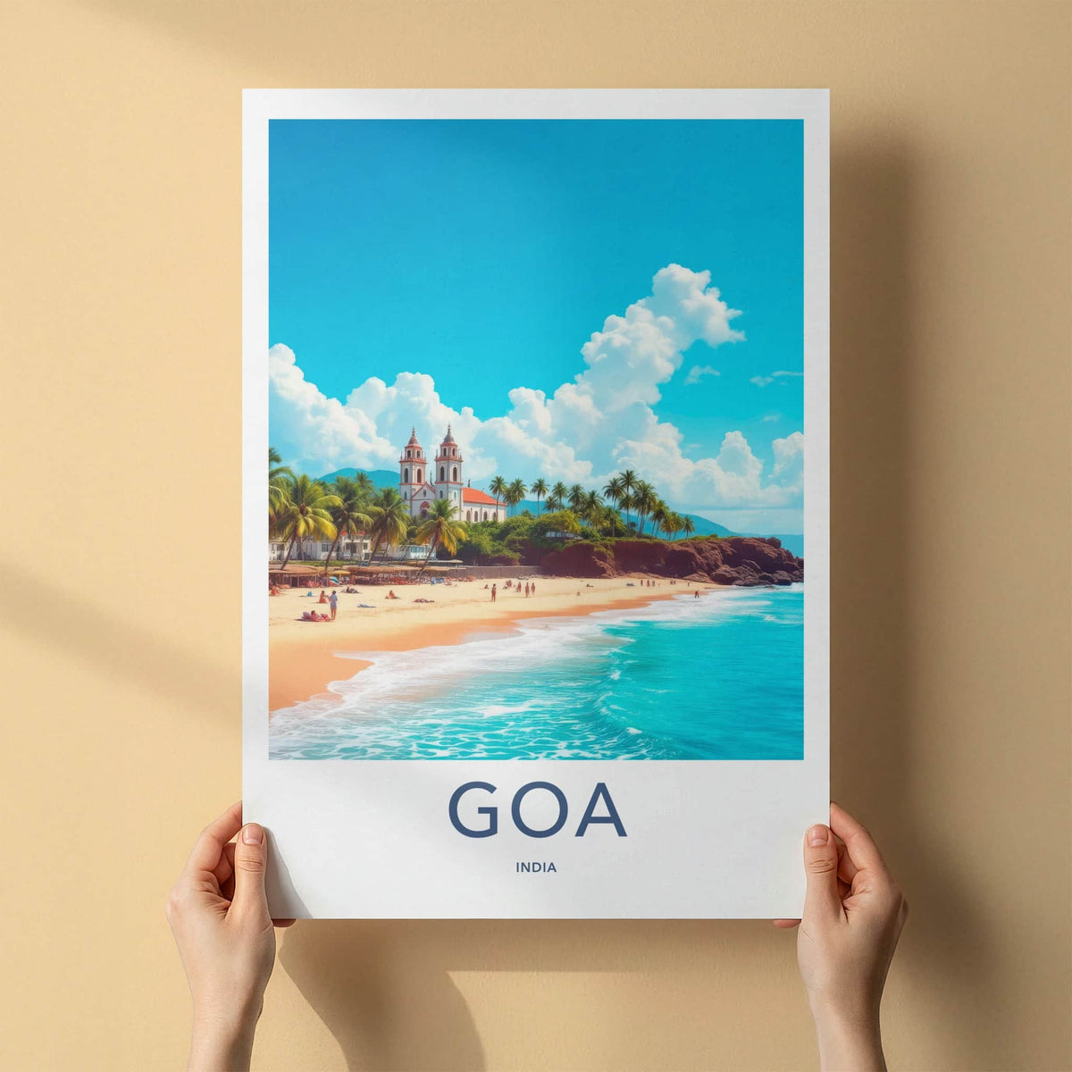 Goa Poster - India Framed Print - Goa Coastal Church Framed Decor