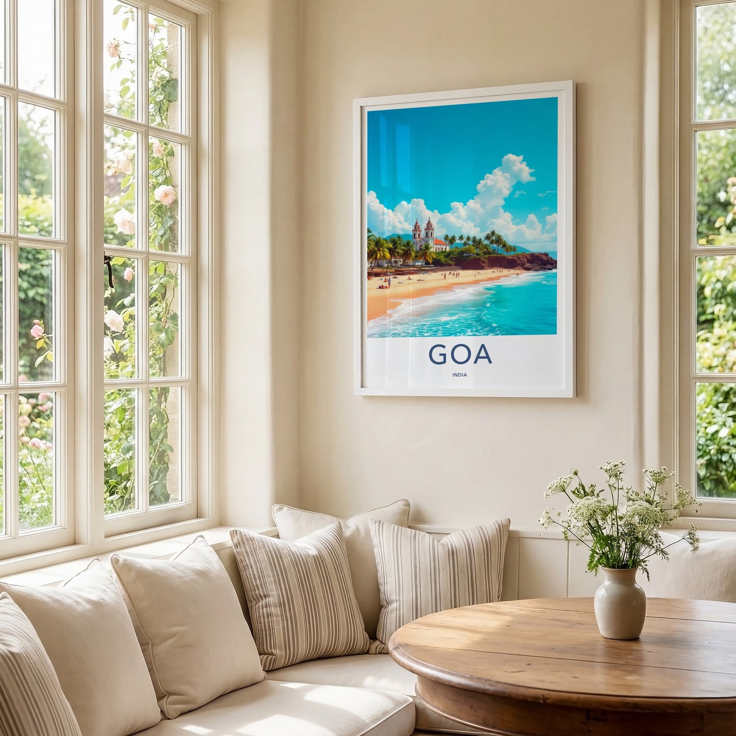 Goa Poster - India Framed Print - Goa Coastal Church Framed Decor