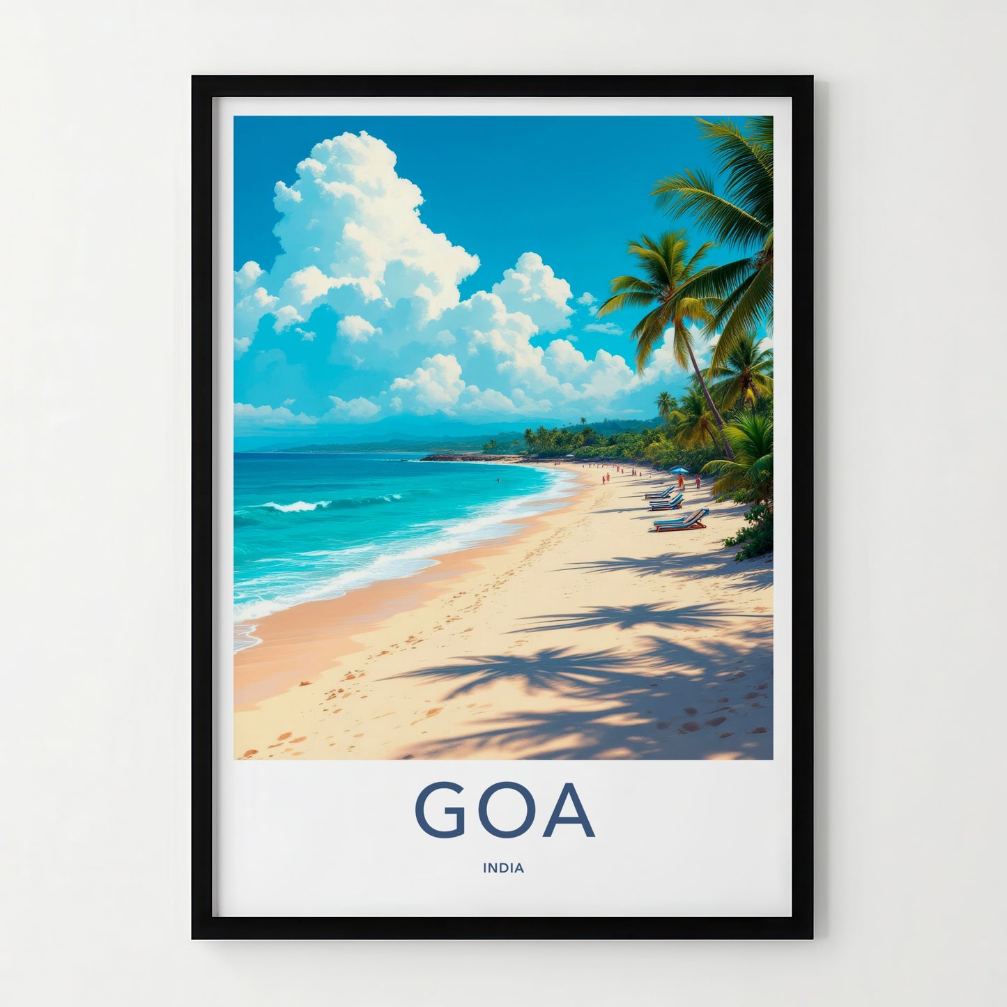 Goa Poster - India Travel Print - Goa Coastal Paradise Framed Decor
