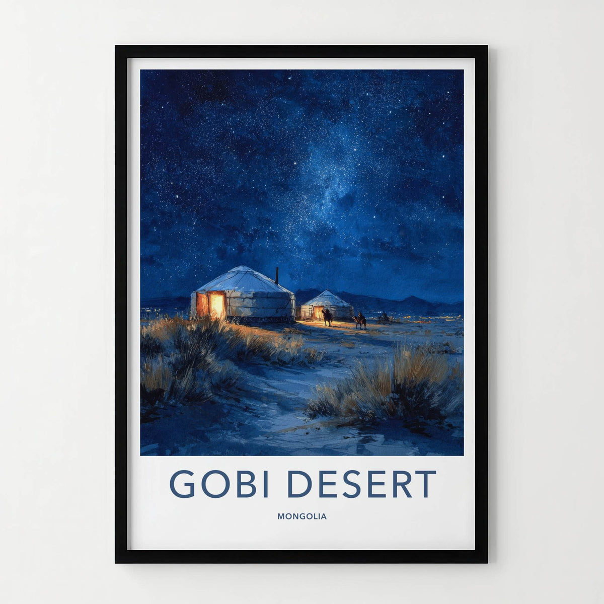 Gobi Desert Poster - Mongolia Wall Art