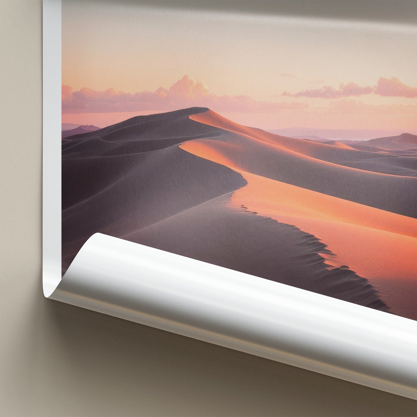 Gran Canaria Poster - Spain Travel Art - Orange Glowing Dunes Wall Decor