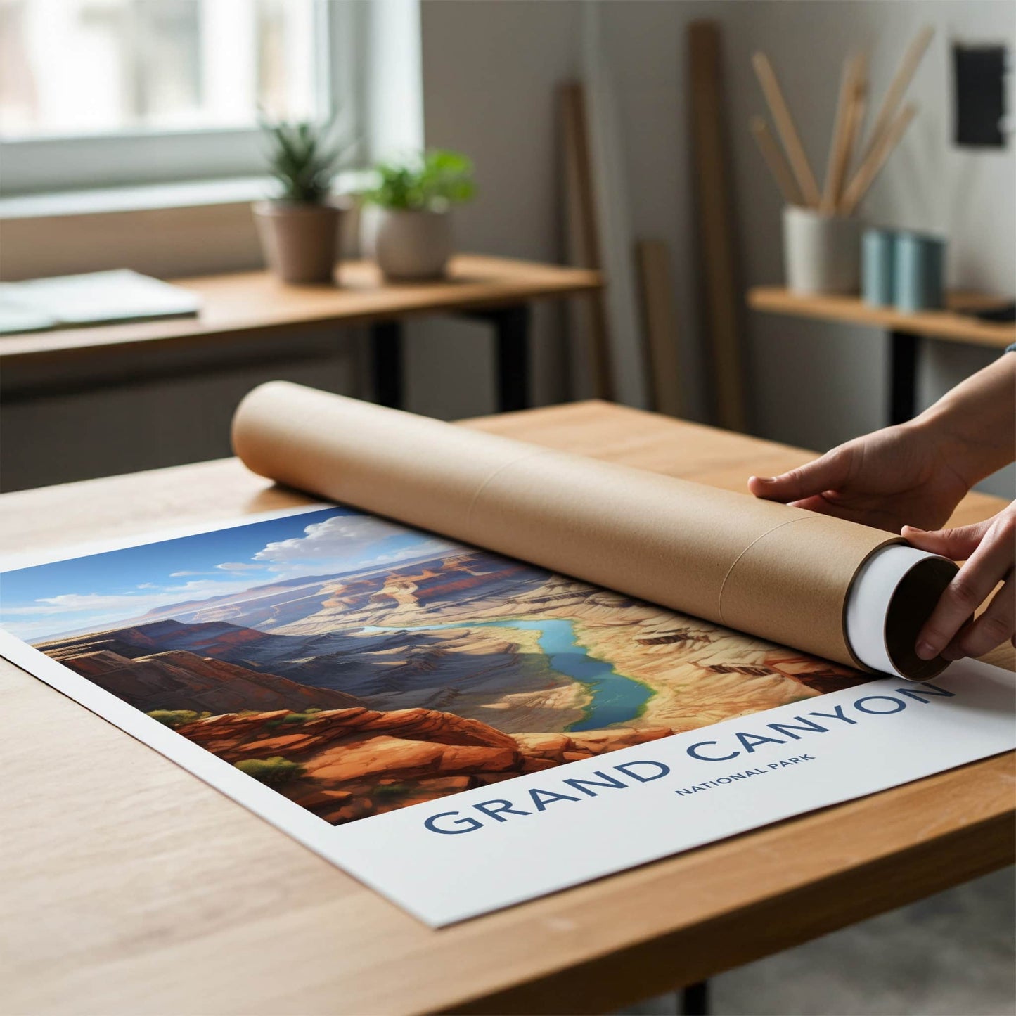 Grand Canyon Poster - Arizona Travel Art - Vast River Canyon Home Decor