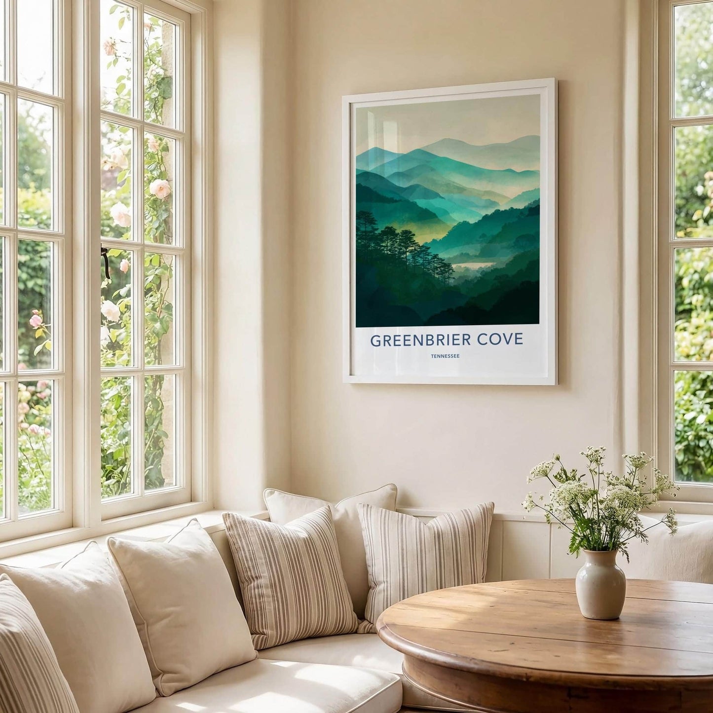 Greenbrier Cove Poster - Tennessee Fine Art - Vibrant Green Hills Home Art