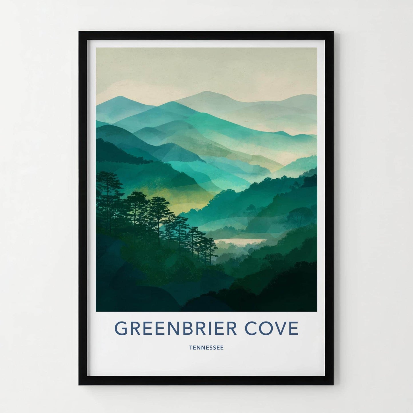 Greenbrier Cove Poster - Tennessee Fine Art - Vibrant Green Hills Home Art