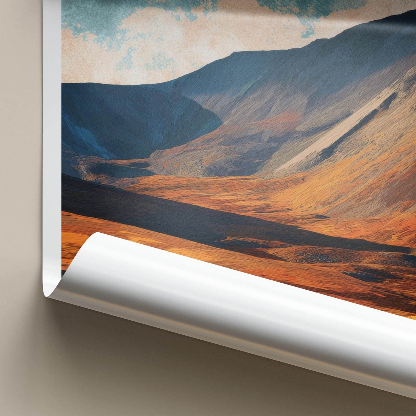Gros Morne Poster - Canada Travel Art - Rugged Mountain Terrain Home Decor