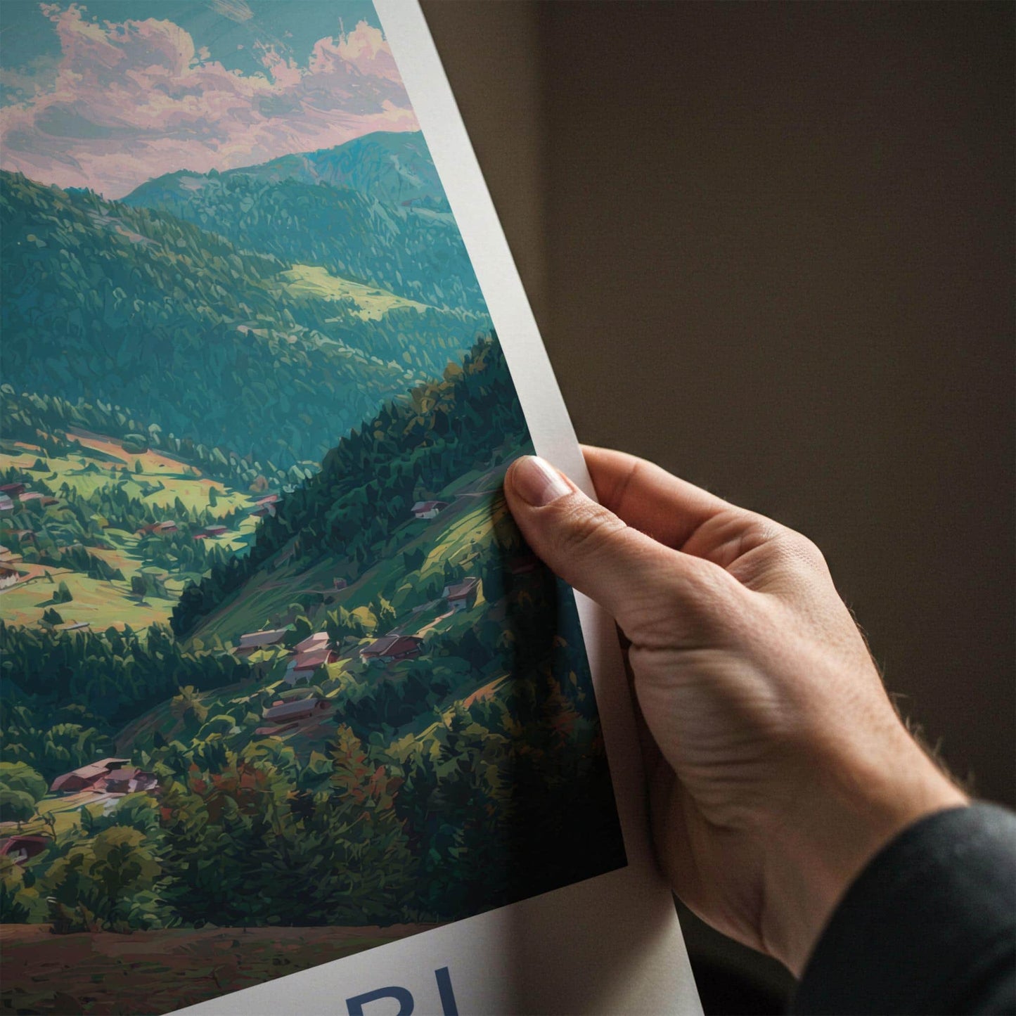 Grossarl Poster - Austria Travel Art - Lush mountain village Wall Decor
