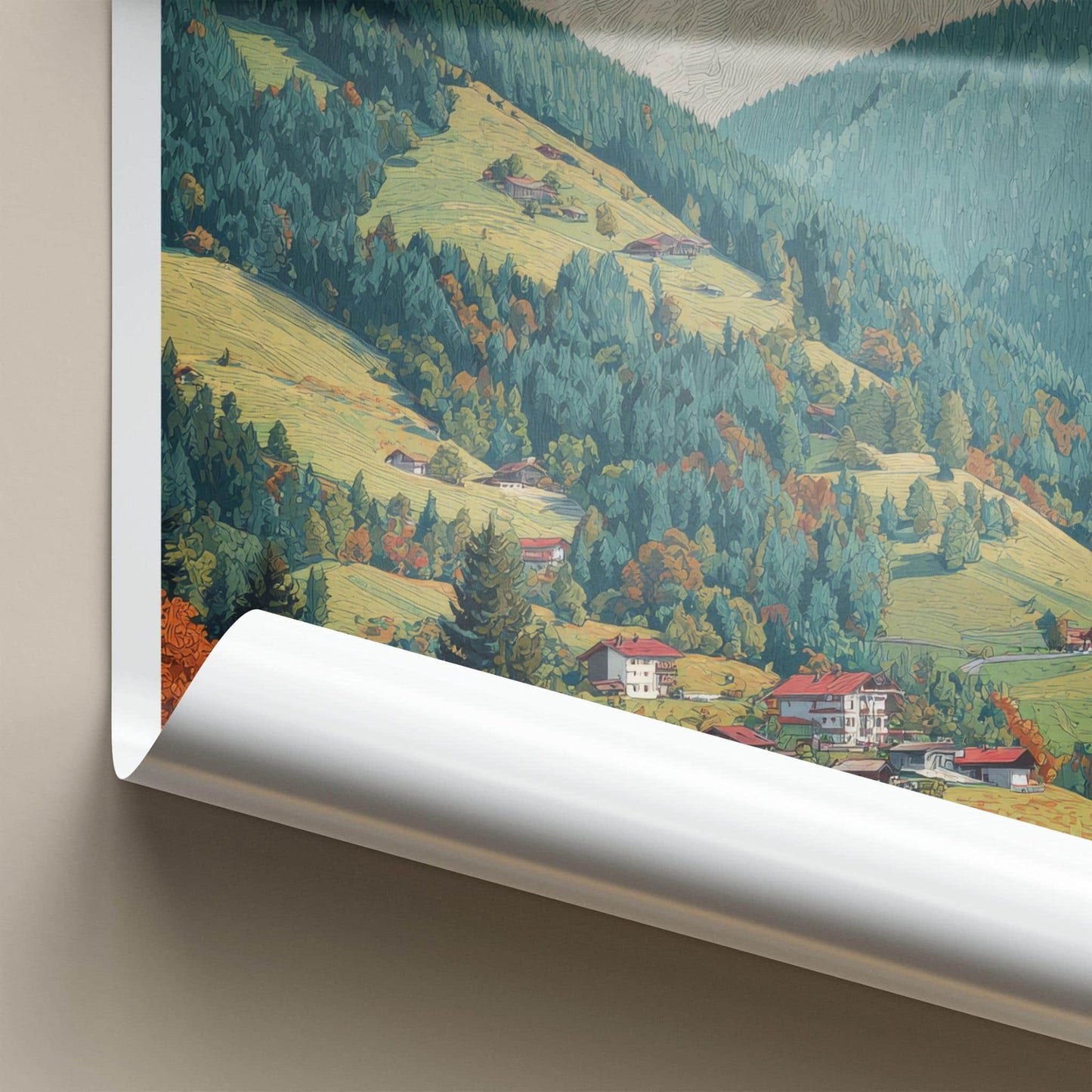 Grossarl Poster - Austria Travel Art - Mountain Village Landscape Home Decor